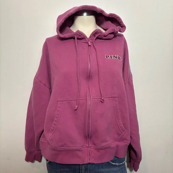 Victoria’s Secret PINK zip up hoodie - Picture 2 of 5